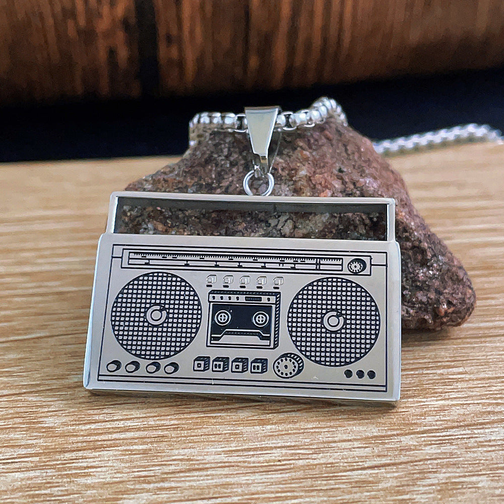 Hip-Hop Necklace For Men And Women Made Of Durable Titanium Steel, Stylish And Trendy Accessory