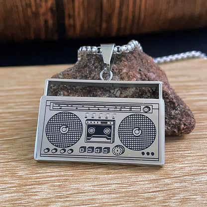 Hip-Hop Necklace For Men And Women Made Of Durable Titanium Steel, Stylish And Trendy Accessory