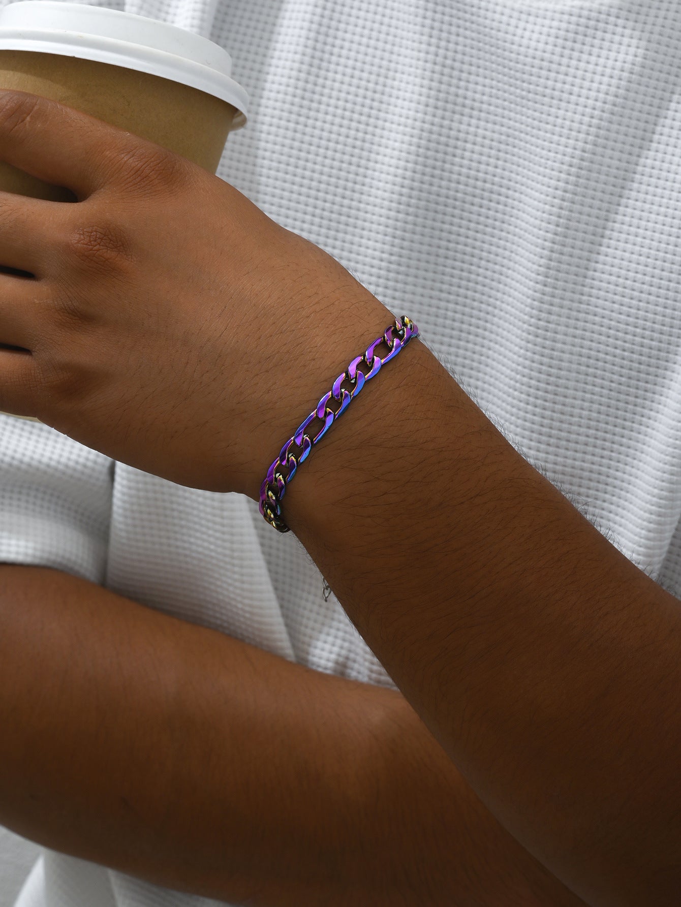 Hip-Hop Style Titanium Steel Bracelet Featuring Durable And Trendy Design