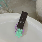 【5】Mint Green Flower Hair Tie