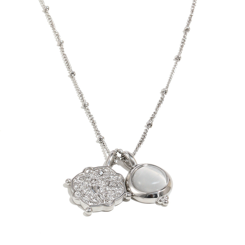 For Pendant Necklace In 18K Real Gold Plated Featuring Elegant Golden Finish