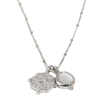 For Pendant Necklace In 18K Real Gold Plated Featuring Elegant Golden Finish