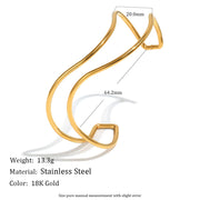 Double Layer Twisted Line Bracelet - Gold