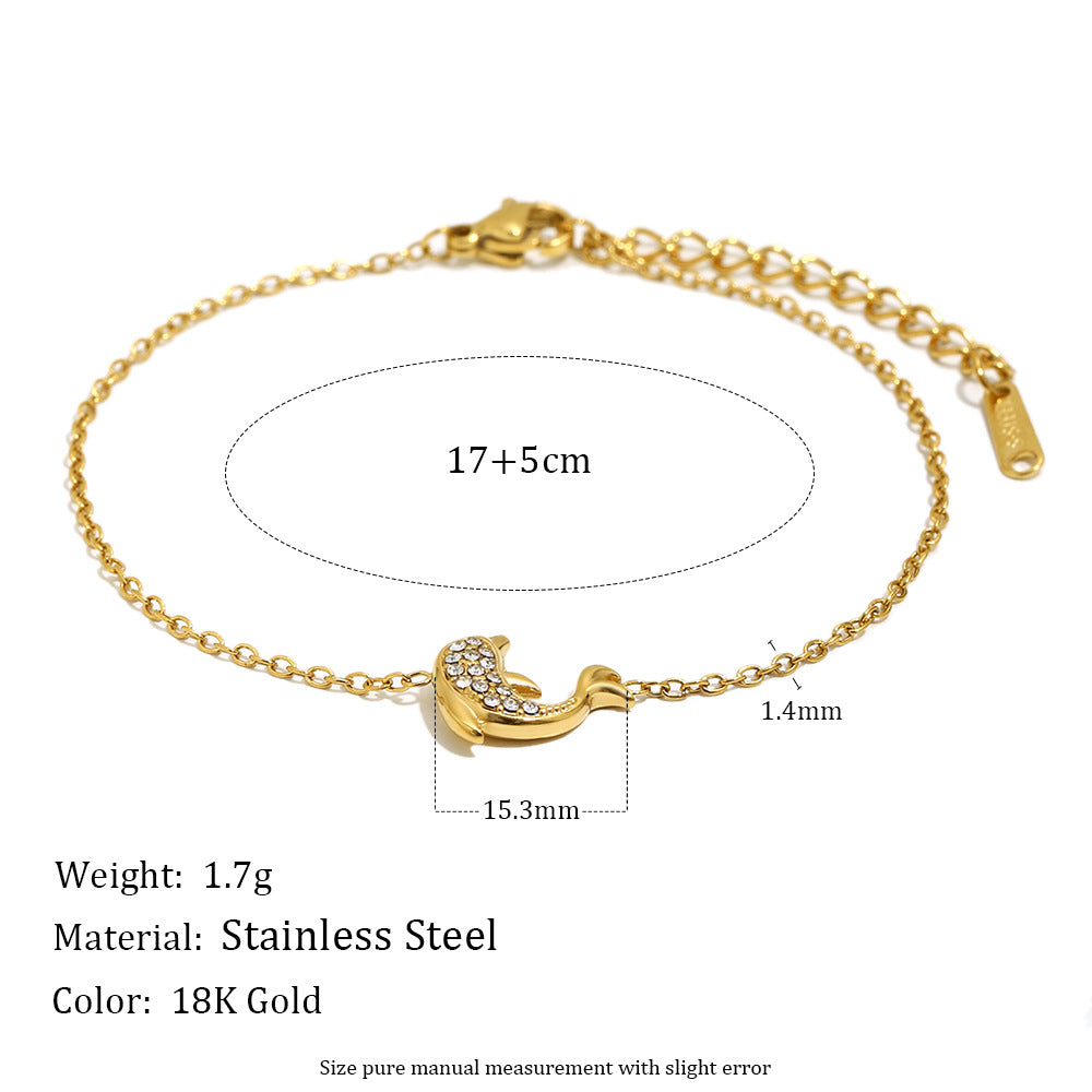 Ocean Bracelet For Women Featuring 18K Real Gold Plated Design In Elegant Golden Tone