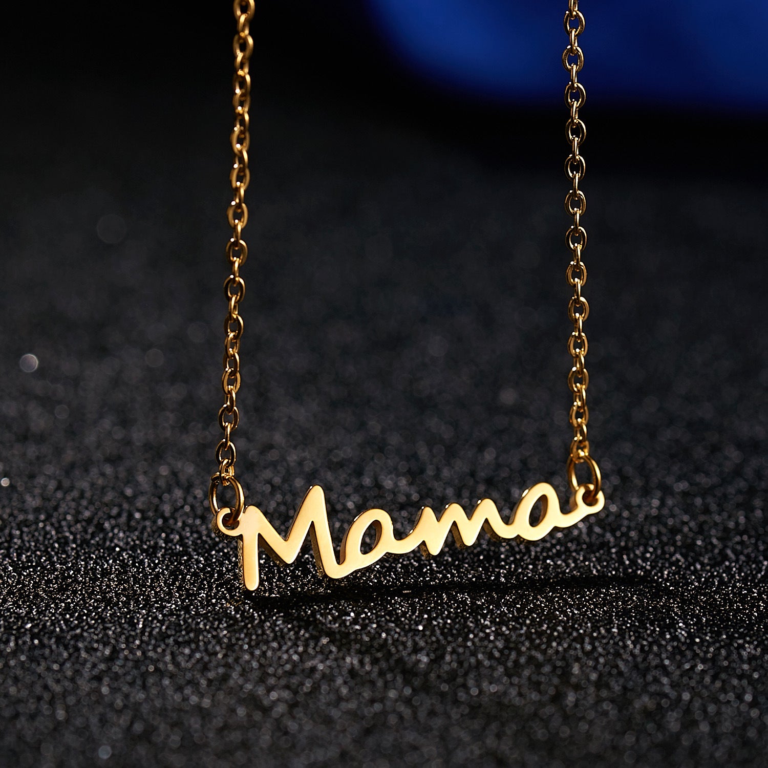 For MAMA Steel Color Alloy Necklace, Elegant And Durable Jewelry Gift