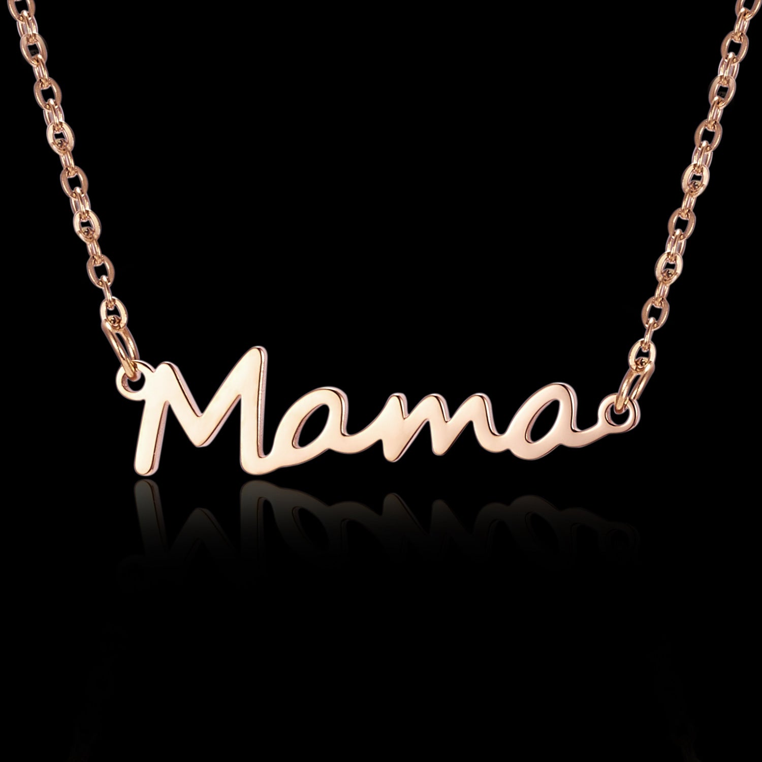 For MAMA Steel Color Alloy Necklace, Elegant And Durable Jewelry Gift
