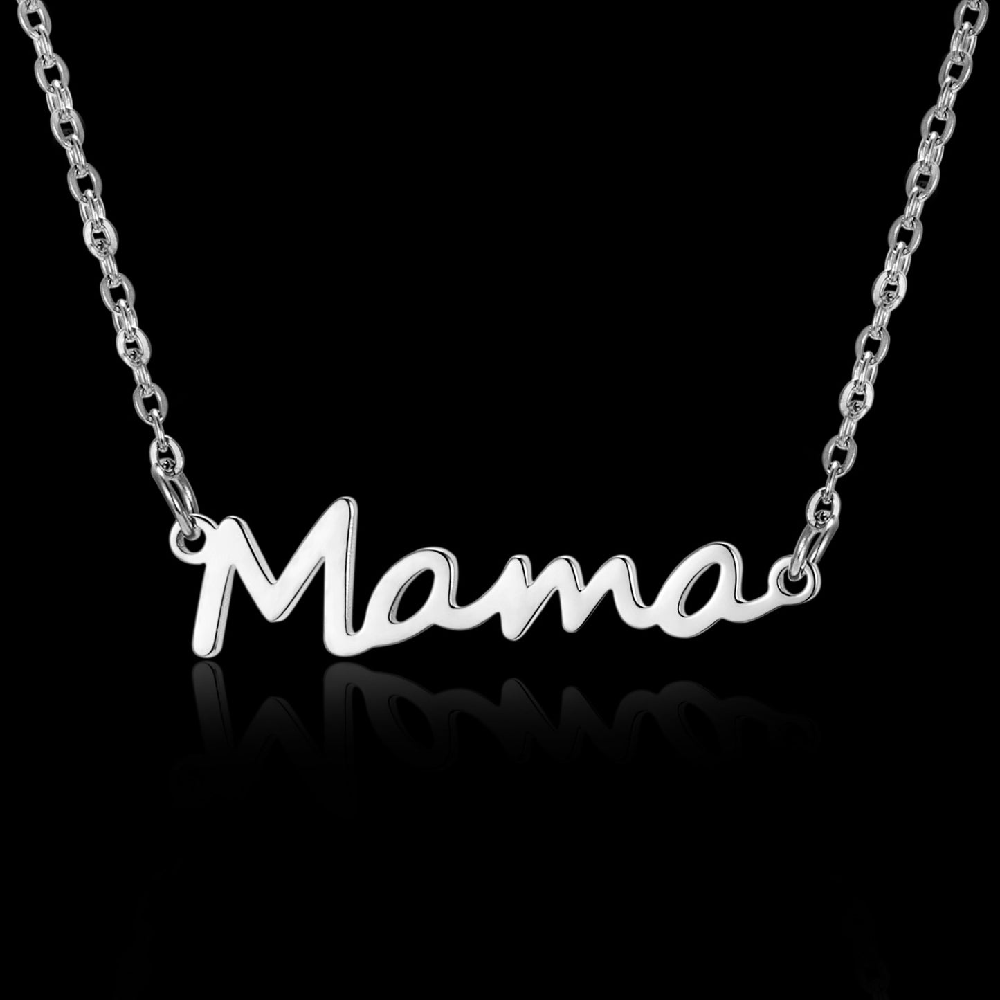 For MAMA Steel Color Alloy Necklace, Elegant And Durable Jewelry Gift