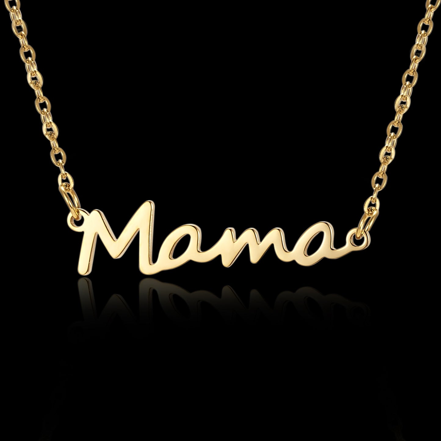 For MAMA Steel Color Alloy Necklace, Elegant And Durable Jewelry Gift