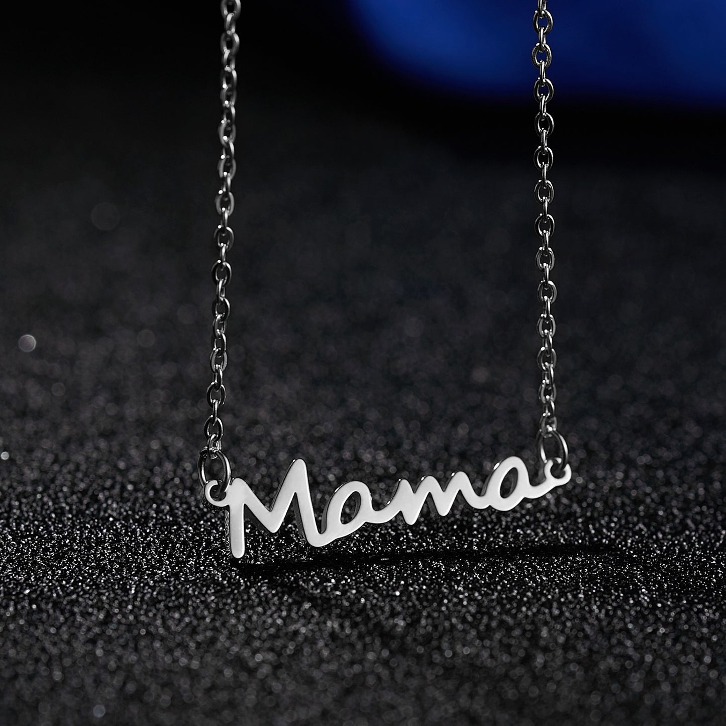 For MAMA Steel Color Alloy Necklace, Elegant And Durable Jewelry Gift