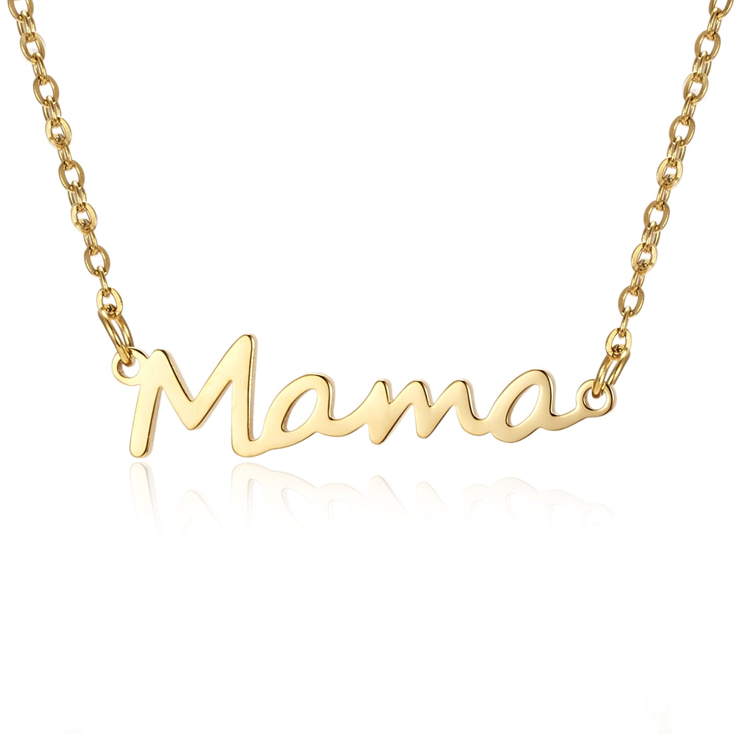 For MAMA Steel Color Alloy Necklace, Elegant And Durable Jewelry Gift