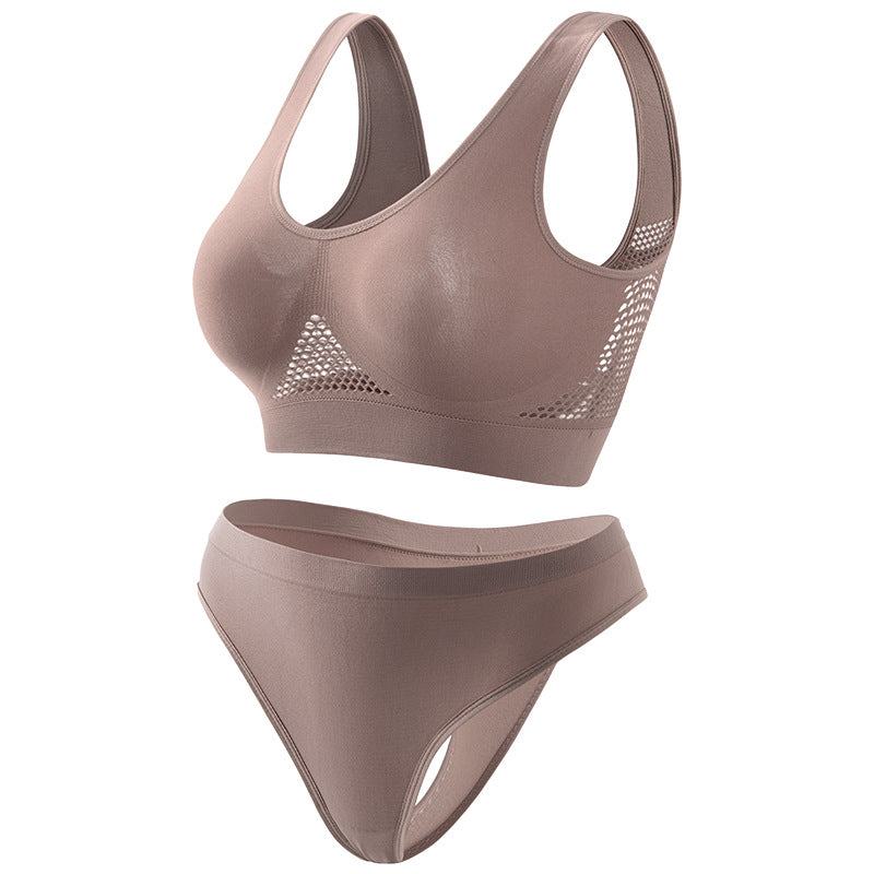 Seamless Wireless Bra In Nylon Fabric For All Seasons, Comfortable And Supportive