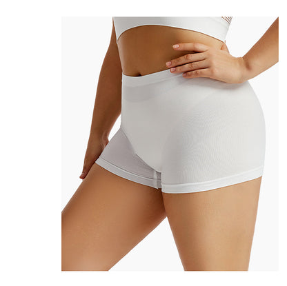 Solid Color Seamless Mid Waist Nylon Panties For Women, Normal Type, Suitable For All Seasons