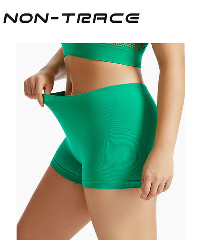 Solid Color Seamless Mid Waist Nylon Panties For Women, Normal Type, Suitable For All Seasons