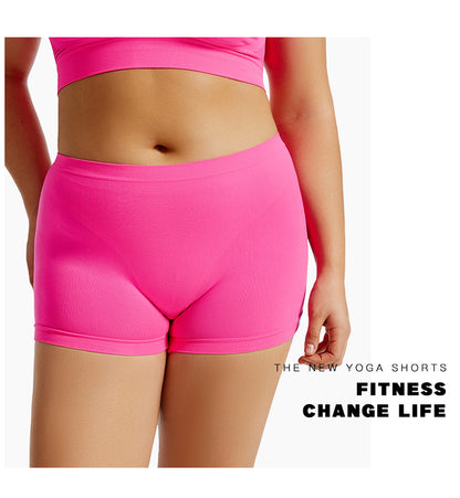 Solid Color Seamless Mid Waist Nylon Panties For Women, Normal Type, Suitable For All Seasons
