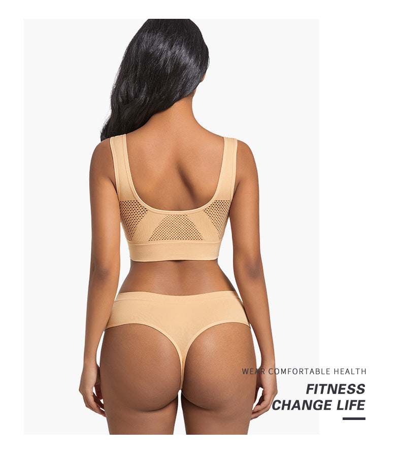 Seamless Wireless Bra In Nylon Fabric For All Seasons, Comfortable And Supportive