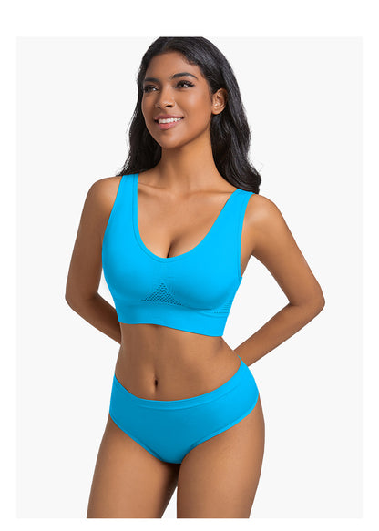Seamless Wireless Bra In Nylon Fabric For All Seasons, Comfortable And Supportive