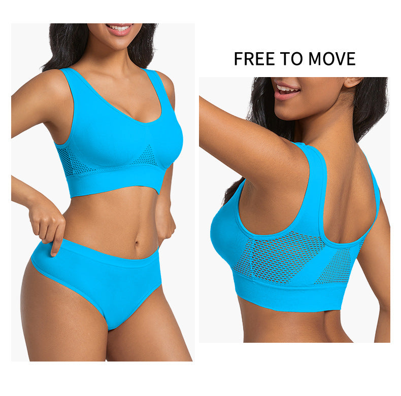 Seamless Wireless Bra In Nylon Fabric For All Seasons, Comfortable And Supportive