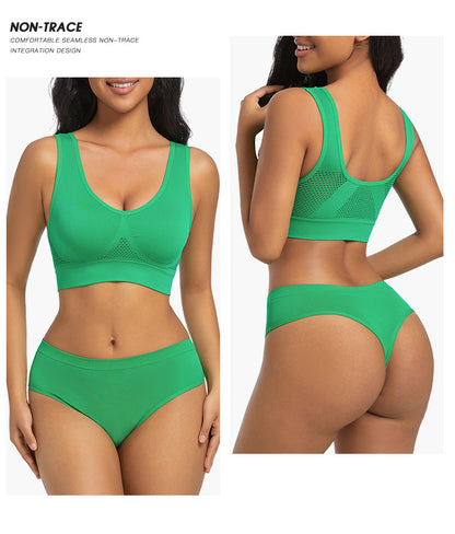 Seamless Wireless Bra In Nylon Fabric For All Seasons, Comfortable And Supportive
