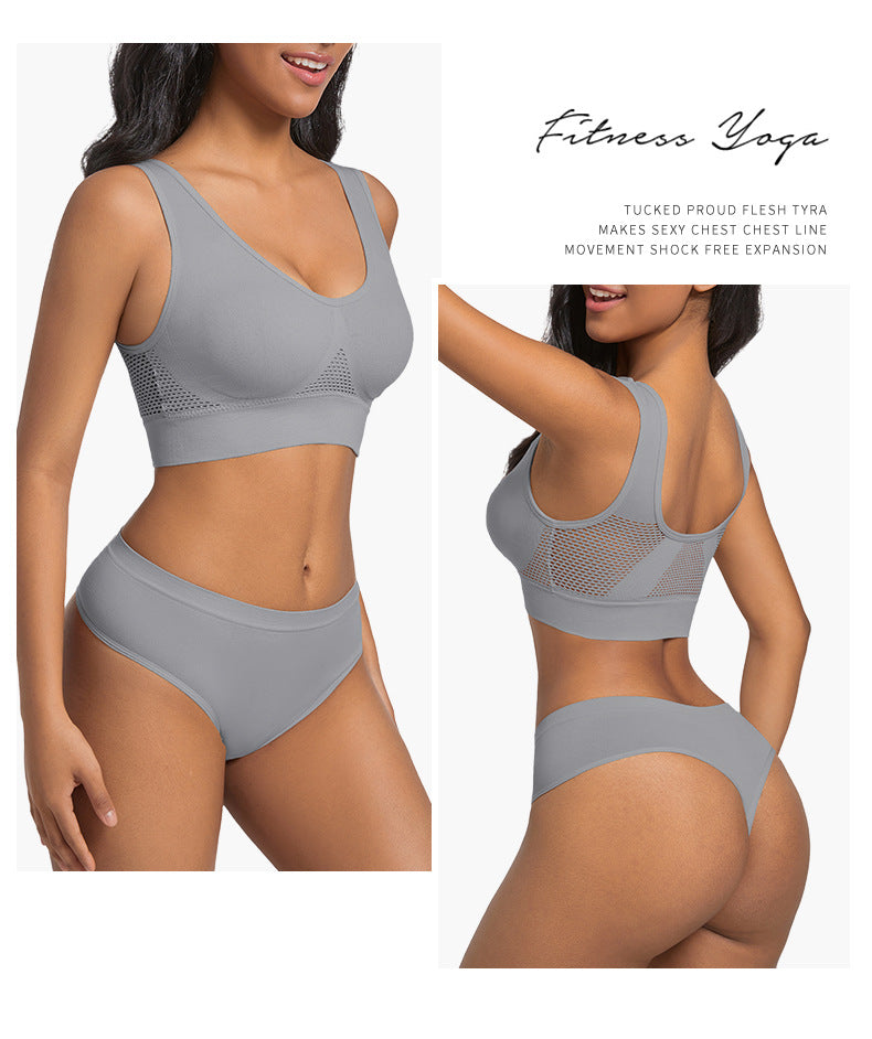 Seamless Wireless Bra In Nylon Fabric For All Seasons, Comfortable And Supportive