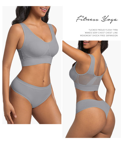 Seamless Wireless Bra In Nylon Fabric For All Seasons, Comfortable And Supportive