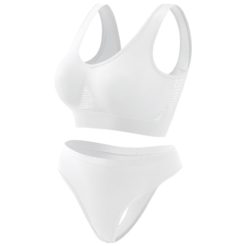 Seamless Wireless Bra In Nylon Fabric For All Seasons, Comfortable And Supportive