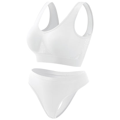 Seamless Wireless Bra In Nylon Fabric For All Seasons, Comfortable And Supportive