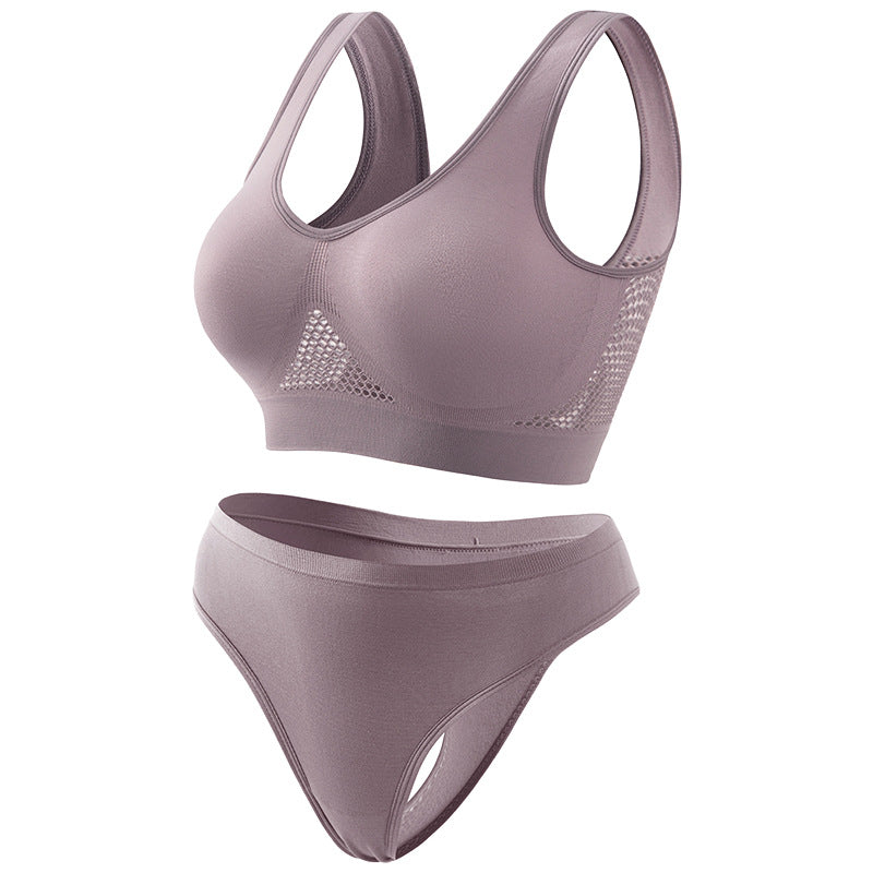 Seamless Wireless Bra In Nylon Fabric For All Seasons, Comfortable And Supportive
