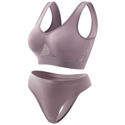 Seamless Wireless Bra In Nylon Fabric For All Seasons, Comfortable And Supportive