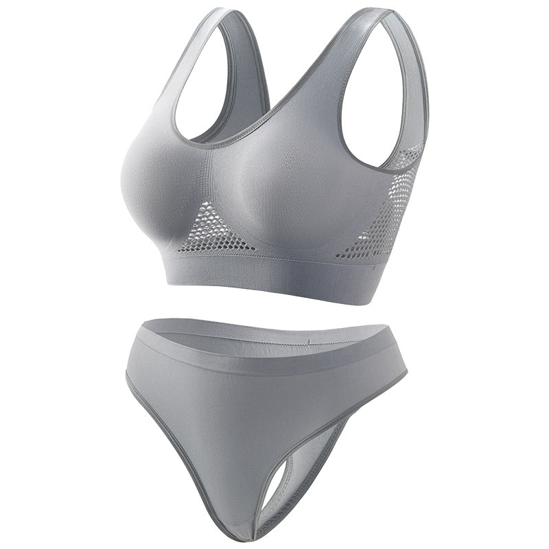 Seamless Wireless Bra In Nylon Fabric For All Seasons, Comfortable And Supportive