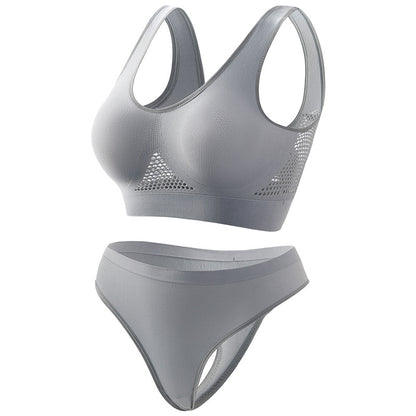 Seamless Wireless Bra In Nylon Fabric For All Seasons, Comfortable And Supportive
