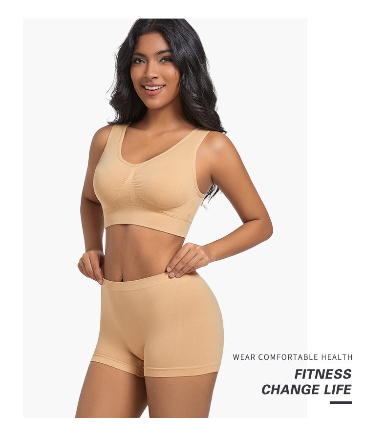 Sports Bra Back Beauty Full Coverage In Nylon Fabric Suitable For All Seasons