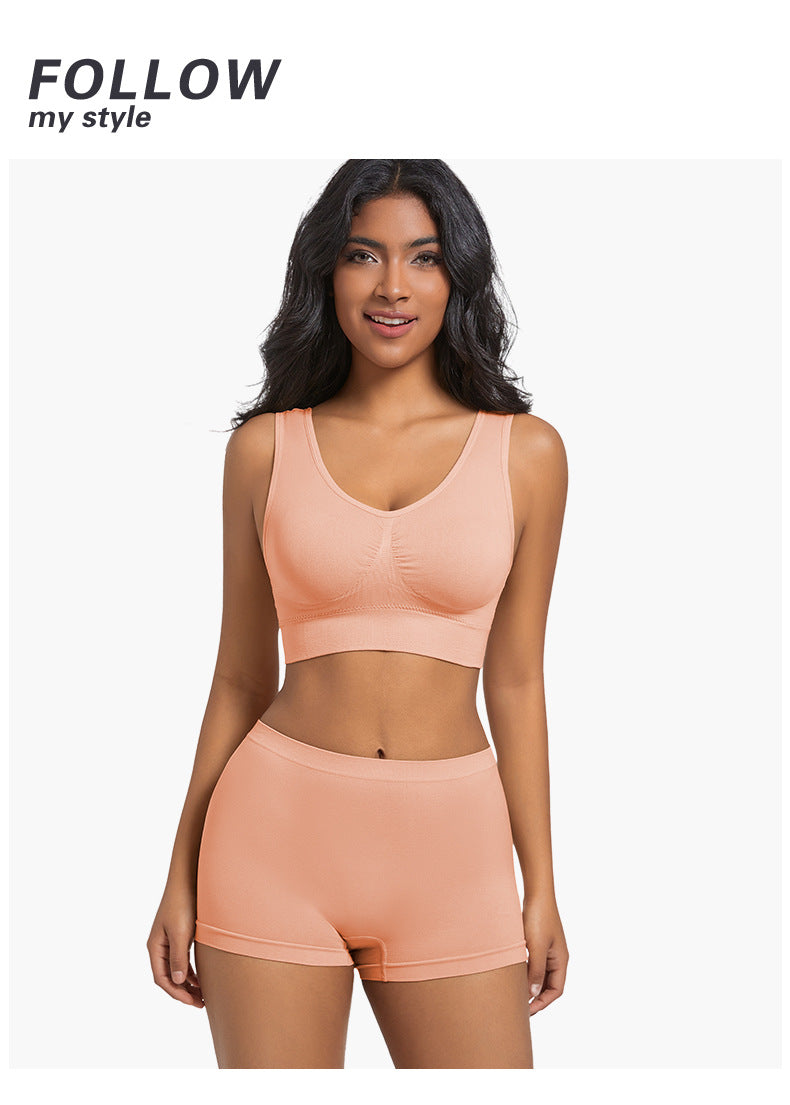 Sports Bra Back Beauty Full Coverage In Nylon Fabric Suitable For All Seasons