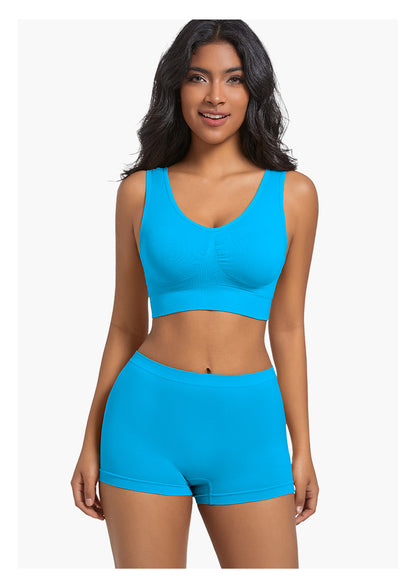 Sports Bra Back Beauty Full Coverage In Nylon Fabric Suitable For All Seasons