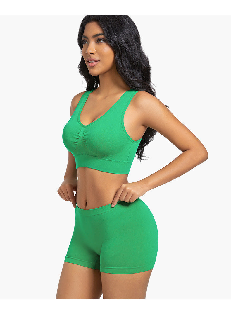 Sports Bra Back Beauty Full Coverage In Nylon Fabric Suitable For All Seasons