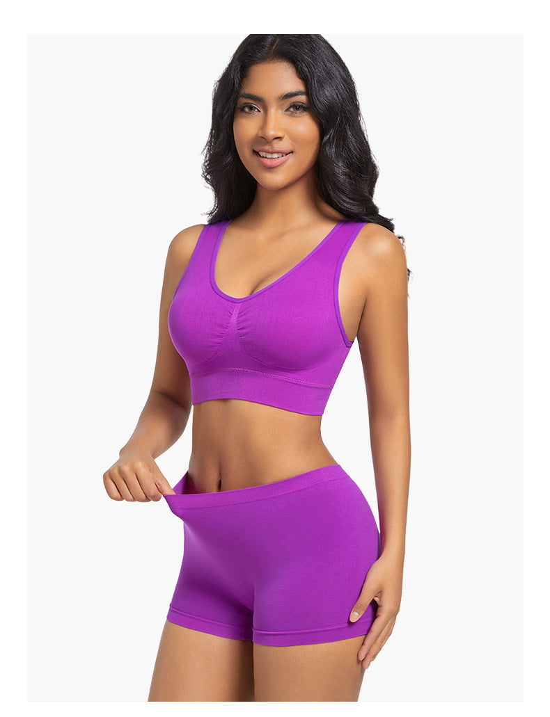 Sports Bra Back Beauty Full Coverage In Nylon Fabric Suitable For All Seasons