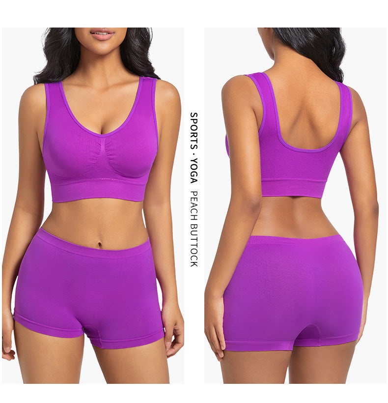 Sports Bra Back Beauty Full Coverage In Nylon Fabric Suitable For All Seasons