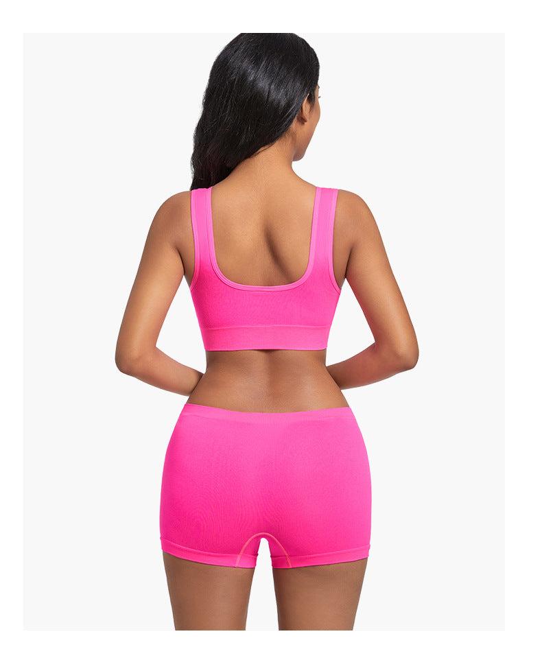 Sports Bra Back Beauty Full Coverage In Nylon Fabric Suitable For All Seasons