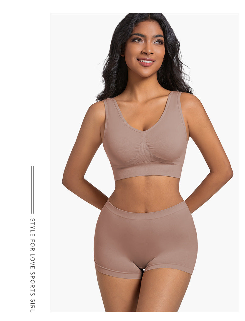 Sports Bra Back Beauty Full Coverage In Nylon Fabric Suitable For All Seasons