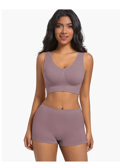 Sports Bra Back Beauty Full Coverage In Nylon Fabric Suitable For All Seasons