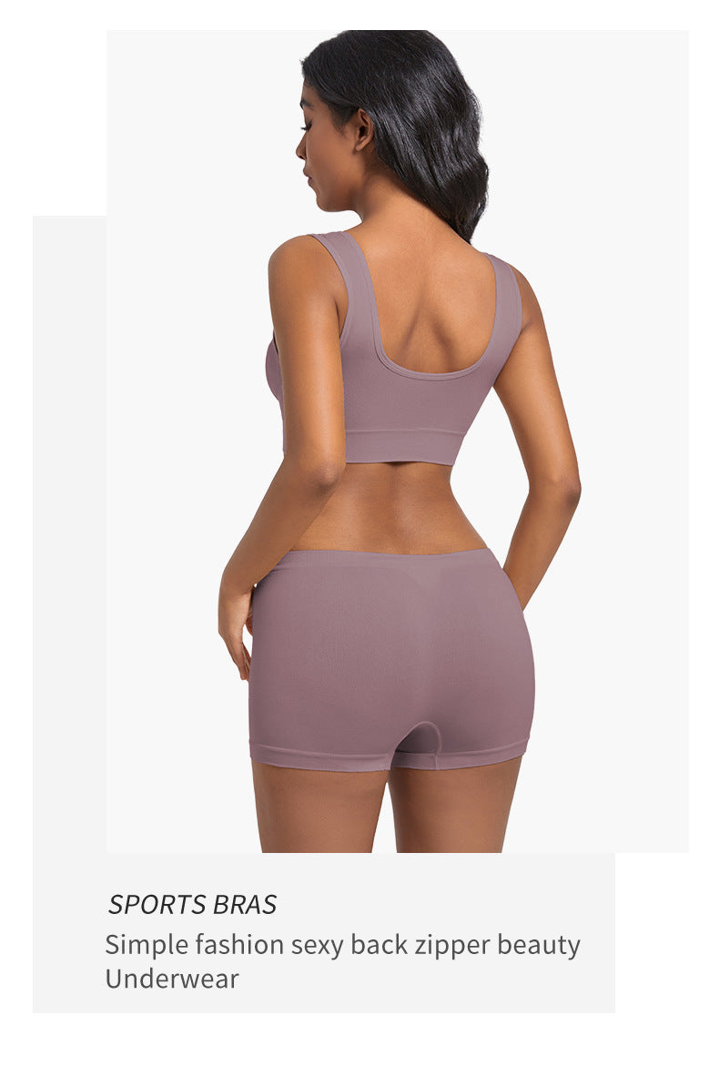 Sports Bra Back Beauty Full Coverage In Nylon Fabric Suitable For All Seasons