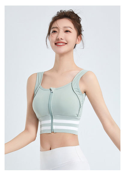 Push Up Sports Bra For Women In Nylon Fabric, Full Coverage Design Suitable For All Seasons