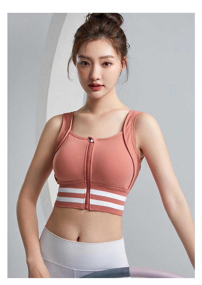 Push Up Sports Bra For Women In Nylon Fabric, Full Coverage Design Suitable For All Seasons