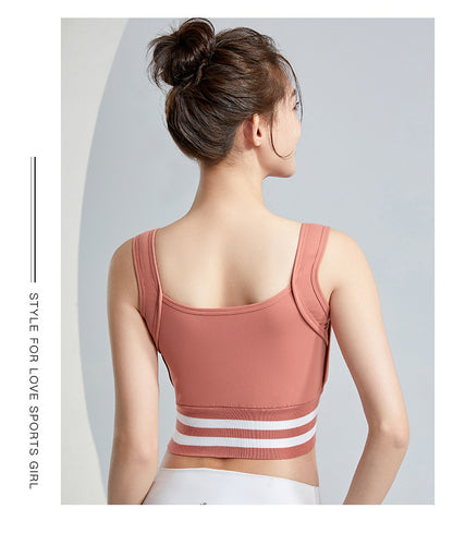 Push Up Sports Bra For Women In Nylon Fabric, Full Coverage Design Suitable For All Seasons