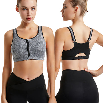 All-Season Running Sports Bra With Full Coverage, Made Of Durable Polyester For Optimal Support