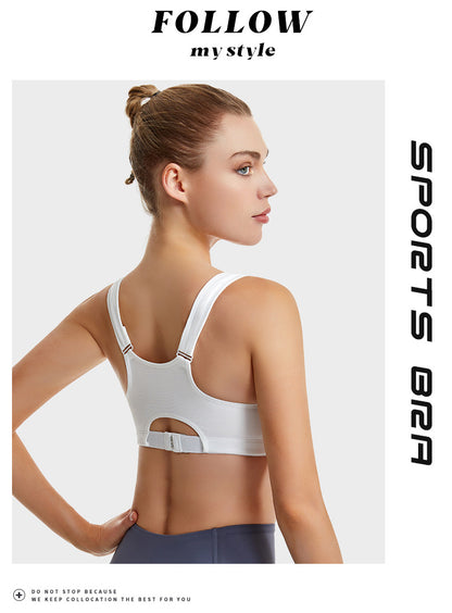 All-Season Running Sports Bra With Full Coverage, Made Of Durable Polyester For Optimal Support