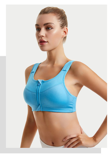 All-Season Running Sports Bra With Full Coverage, Made Of Durable Polyester For Optimal Support
