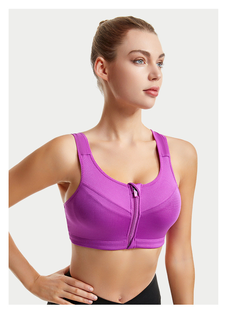 All-Season Running Sports Bra With Full Coverage, Made Of Durable Polyester For Optimal Support