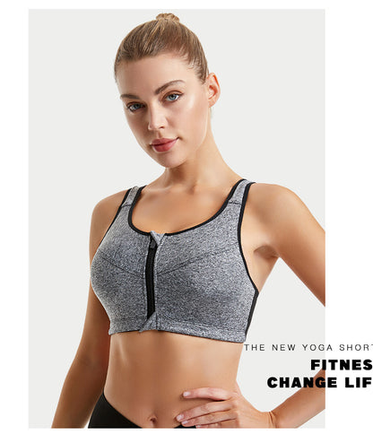 All-Season Running Sports Bra With Full Coverage, Made Of Durable Polyester For Optimal Support