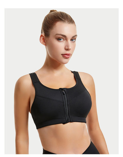 All-Season Running Sports Bra With Full Coverage, Made Of Durable Polyester For Optimal Support