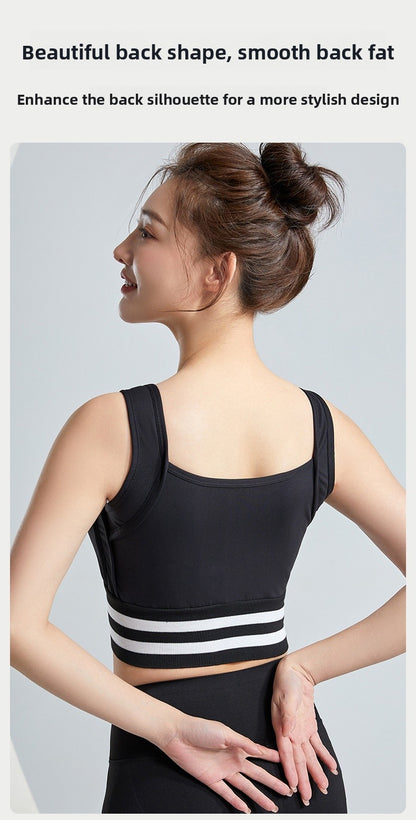 Push Up Sports Bra For Women In Nylon Fabric, Full Coverage Design Suitable For All Seasons